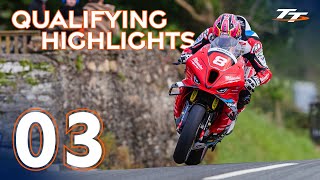 Qualifying 3  Highlights  2024 Isle of Man TT Races [upl. by Ahtiekahs699]