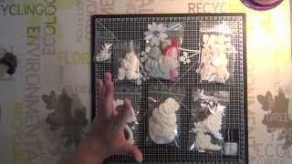 Embellissements de scrap avec moule silicone  part 1 [upl. by Nylrad]