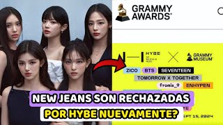 HYBE EXCLUYE A NEW JEANS DE ESTE PROYECTO CON LOS GRAMMY quotEVIDENCIA DE UN MAL TRATOquot [upl. by Donoghue645]