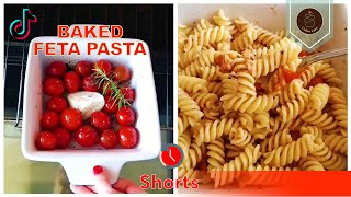 Baked Feta Pasta 🍝 Tik Tok Viral Recipe shorts [upl. by Kwok]