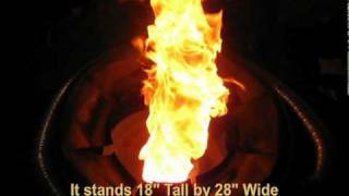 FIRE ART  Portable Fire Vortex v10  Fire Tornado Fire Pit [upl. by Arac]