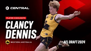 2024 AFL Draft  Clancy Dennis Player Highlights [upl. by Luelle]