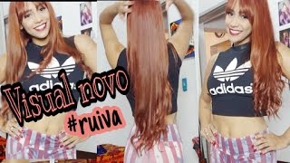 Do loiro ao ruivo acobreado  FIQUEI RUIVA ❤ [upl. by Nomael]