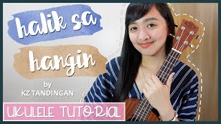 Halik sa hangin by KZ Tandingan The Killer Bride OST UKULELE TUTORIAL [upl. by Adnuhsal]