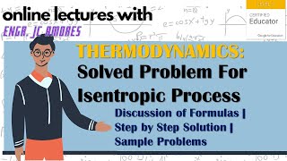 Solved Problem for Isentropic Process [upl. by Uile]