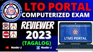 LTO PORTAL EXAM REVIEWER COMPUTERIZED EXAM  TAGALOG  LTO PORTAL NEW EXAM PROCESS [upl. by Jaymee218]