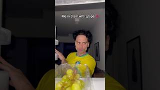 ME EVERYTIME WITH GRAPE🍇💀grape food challenge night shelove [upl. by Elfreda884]