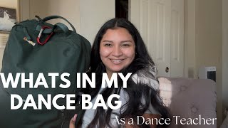 Whats In My Dance Bag As A Dance Teacher [upl. by Soirtimid494]