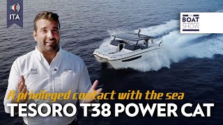 ITA TESORO YACHTS T38 POWER CAT  Prova Catamarano a Motore  The Boat Show [upl. by Vola]