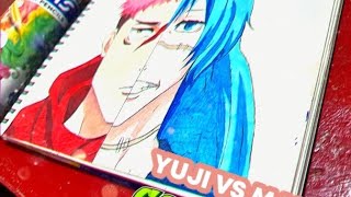 DRAWING YUJI ITADORI VS MAHITO IN JJK🔥🔥🔥 [upl. by Body]