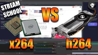 x264 Software vs H264 Hardware Encoding Tutorial  Stream School [upl. by Honor]