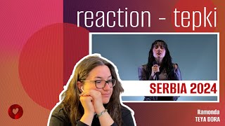 REACTION • Teya Dora  Ramonda Eurovision 2024 🇷🇸 Serbia [upl. by Josie]