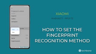 How to Set the Fingerprint recognition method  Xiaomi Android 11  MIUI 12 [upl. by Boyse]