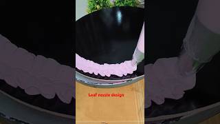 Leaf nozzle use on the cake shortstrending cakecakedesign secret flavours of shilpiS kitchen [upl. by Towne]