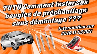 🛠️🛠️🛠️TUTO Comment tester ses bougies de préchauffage SANS DEMONTAGE [upl. by Alleul]