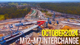 M12  M7 INTERCHANGE update Huge developments Western Sydney Australia [upl. by Ecart]