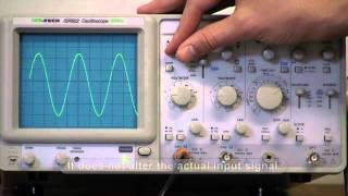 How to use an oscilloscope with an AC source [upl. by Klinges]