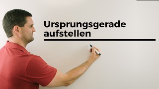 Ursprungsgerade aufstellen Funktion durch den Ursprung  Mathe by Daniel Jung [upl. by Massimiliano]