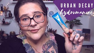 URBAN DECAY HYDROMANIAC TINTED GLOW HYDRATOR  REVIEW [upl. by Attecnoc]