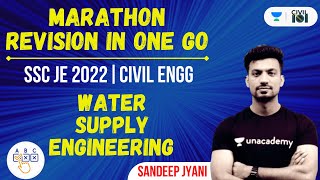 Water Supply Engineering  Civil Engineering  Sandeep Jyani  SSC JE 2022 [upl. by Aisekal]