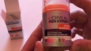 LOREAL MEN EXPERTHYDRA ENERGETIC CUIDADO HIDRATANTE ANTI FATIGA 24 H [upl. by Spike541]