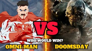 Omni Man vs Doomsday Who Would Win  Omni Man Doomsday  Whats On Hollywood [upl. by Irrak100]