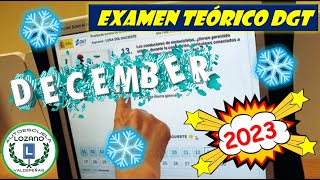 EXAMEN TEÓRICO DICIEMBRE 2023 [upl. by Laveen]