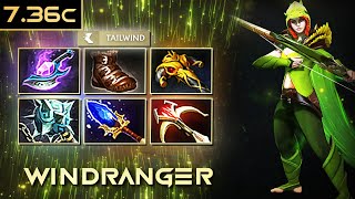 CARRY YAWAR WINDRANGER 736  Dota2 4K [upl. by Idissac]