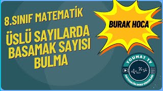 8Sınıf Üslü Sayılarda Basamak Sayısı Bulma [upl. by Eniamirt]