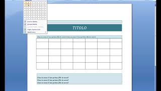 Come creare una tabella con Microsoft Word [upl. by Esele]