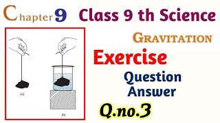 Gravitation Class 9 th Science Chapter 9 Exercise Qno 3 [upl. by Pail]