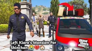 GTA 5 Shinchan Franklin Left Kiaras Mansion 😭💔Kiara Crying 😭 shocked 😧 Ps Gamester [upl. by Aicekal]