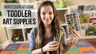 MONTESSORI AT HOME Art Supplies for Toddlers [upl. by Whit390]