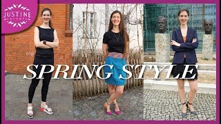 1 week of outfits│Spring Capsule Wardrobe Inspiration │Justine Leconte [upl. by Itsuj188]