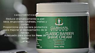 Clubman Pinaud  CLASSIC BARBER SHAVE CREAM [upl. by Bogusz]