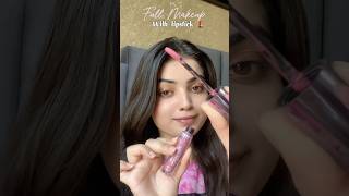 Full makeup with lipstick💄shortsyoutube [upl. by Nahgrom616]