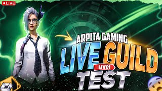 FF LIVE ✨ GUILD TEST 👻  FF LIVE GUILD TEST freefirelive nonstopgaming classyff rahulffofficial [upl. by Aikaz]