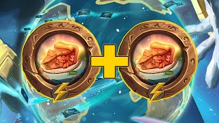 Double Pie Eating Is Way Too Many Stats  Dogdog Hearthstone Battlegrounds [upl. by Kcirdek61]