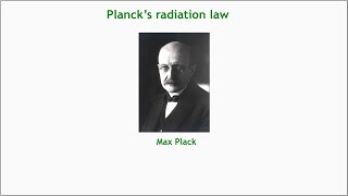 Plancks law [upl. by Akineg605]