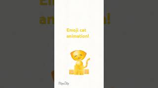 Cute trending yellow emoji cat bobbing its head [upl. by Anastassia]