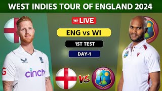 West Indies vs England Live 1st Test Lords  WI vs ENG Live Day 1 cricketlive [upl. by Nylrac]