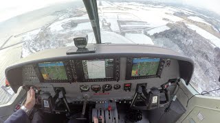 Cessna C208B Caravan  RNAV approach in Japan With ATC Very special [upl. by Ainala]