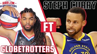 Globetrotters Teach Stephen Curry New Plays  Harlem Globetrotters [upl. by Naujaj]