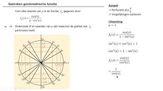 Vwo wiskunde B 20191 Goniometrische formules opdracht 11  een moeilijke opgave uitgelegd [upl. by Cyn281]