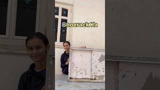 See How I Transformed this 20 YEAR OLD Shoerack😍  diy shortvideo shorts ytshortsindia decor [upl. by Thorlie]