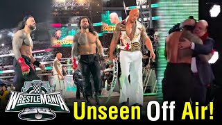 Roman Reigns amp The Rock After Wrestlemania XL 4723 Goes Off Air  WWE WrestleMania 40 Goes Off Air [upl. by Naruq]