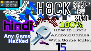 How to use Game Killer on a rooted Android Device explained in hindiHack Any Game Hill Climb racin [upl. by Gristede]