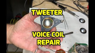 How to Repair Paradigm Aluminum Dome Tweeter Voice Coil Replacement [upl. by Deedee291]