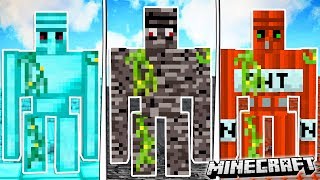 Make a GOLEM out of any BLOCK in MINECRAFT [upl. by Atnoid875]