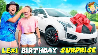 Lexis DREAM CAR Happy 16th Birthday FV Family HUGE Surprise Vlog [upl. by Oxford]